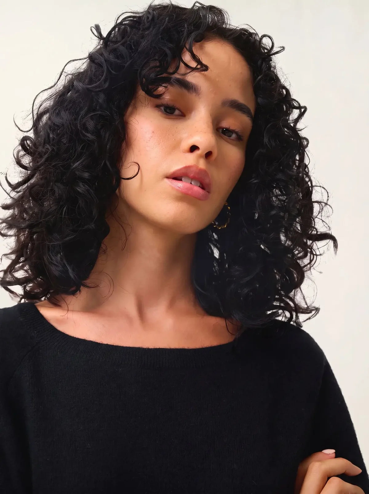 Maglione Scollo a Barchetta Goccia Dietro - Dibona - Nero