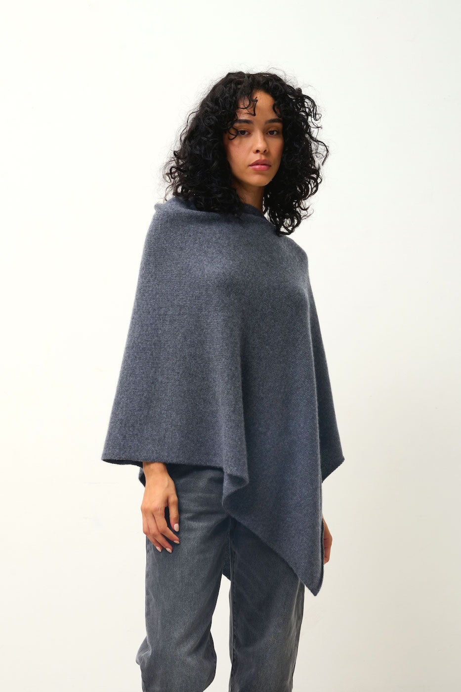4-Ply Poncho - Meryl - Mottled Charcoal