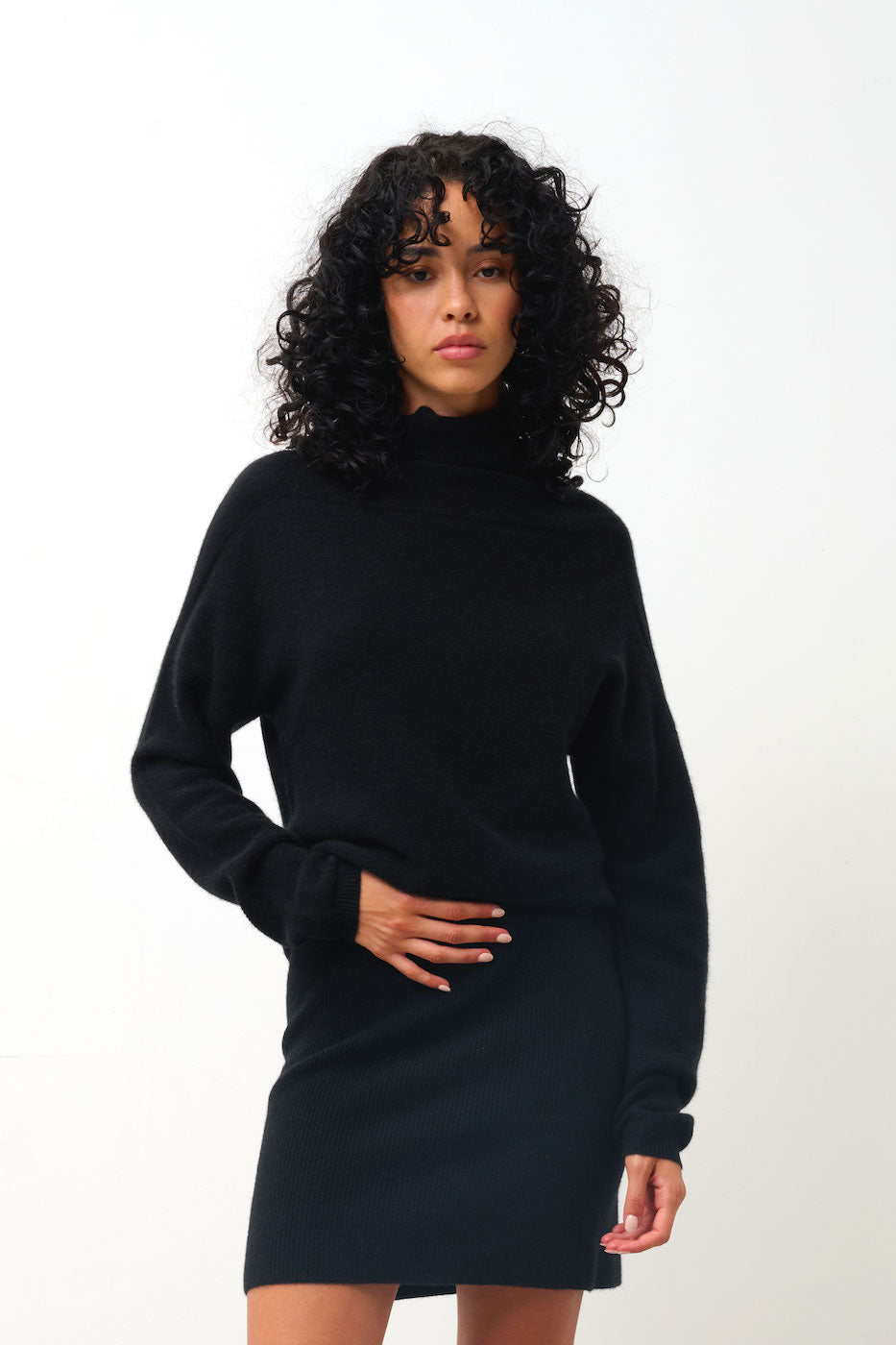 Jersey Cuello Vuelto - Collin - Negro