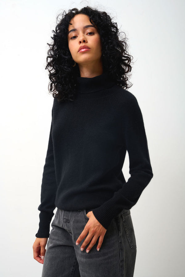 Pull Col Roulé - Dolce - Noir