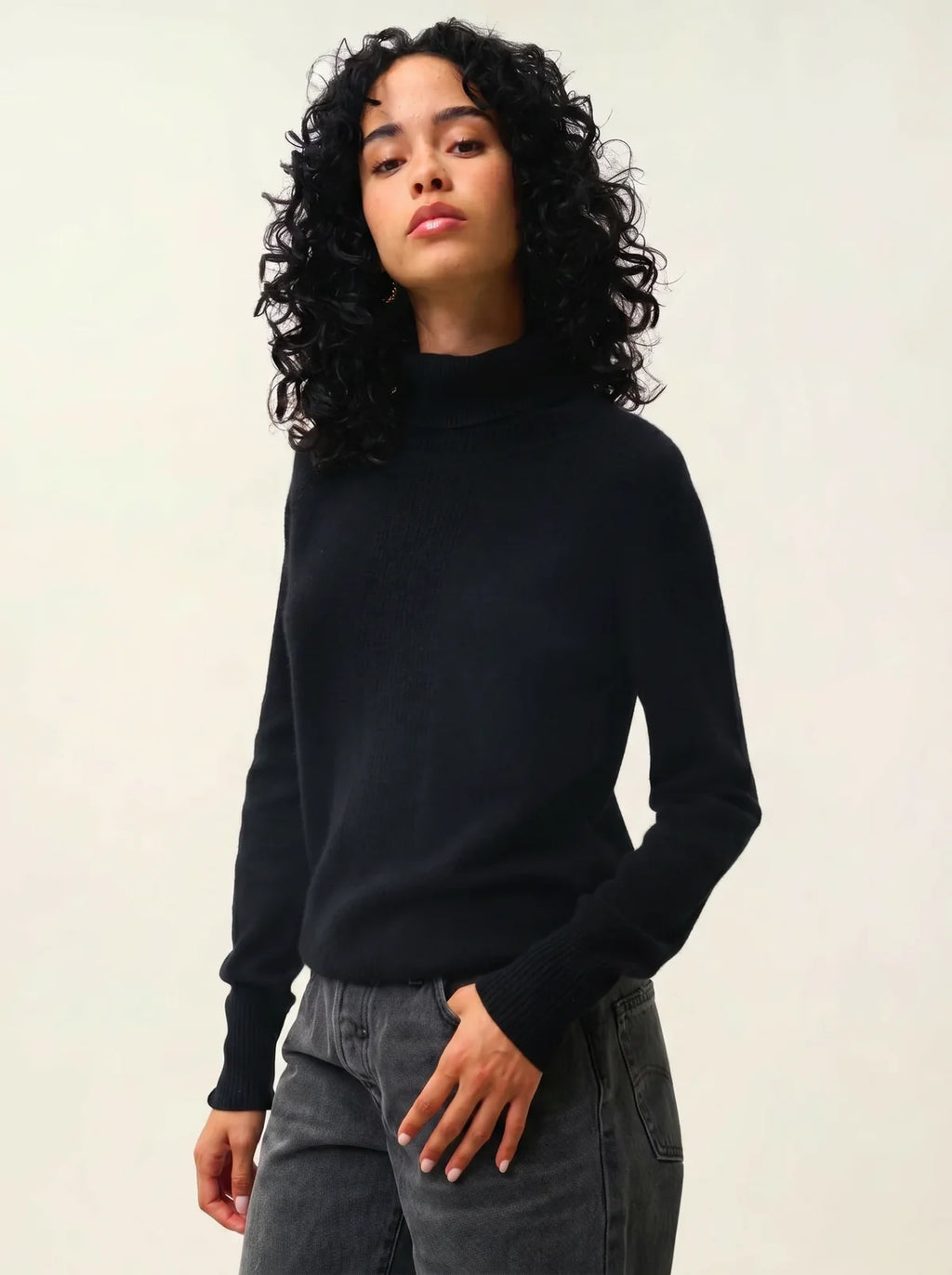 Pull Col Roulé - Dolce - Noir