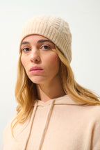 Gorro Scott de 4 hilos - Arena - 100% cachemira de 4 hilos - Unisex