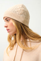 Gorro Scott de 4 hilos - Arena - 100% cachemira de 4 hilos - Unisex