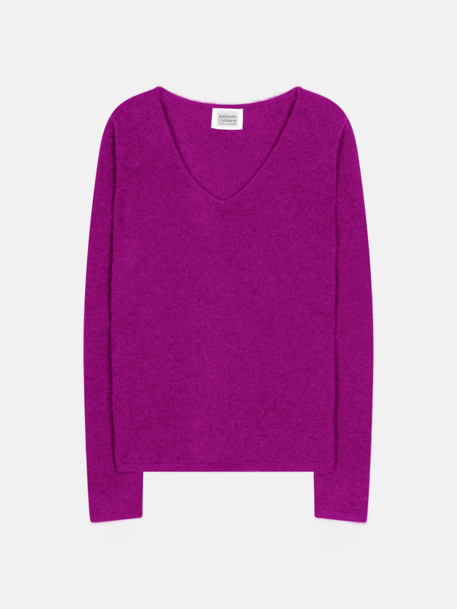 Pull Col V Galise - Violine - 100% Cachemire 2 Fils - Femme