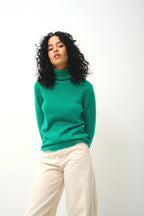 Pull Col Roulé - Bise - Vert