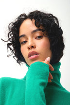 Pull Col Roulé - Bise - Vert