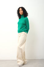 Pull Col Roulé - Bise - Vert
