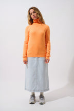 Round-Neck Jumper - Etret - Clementine