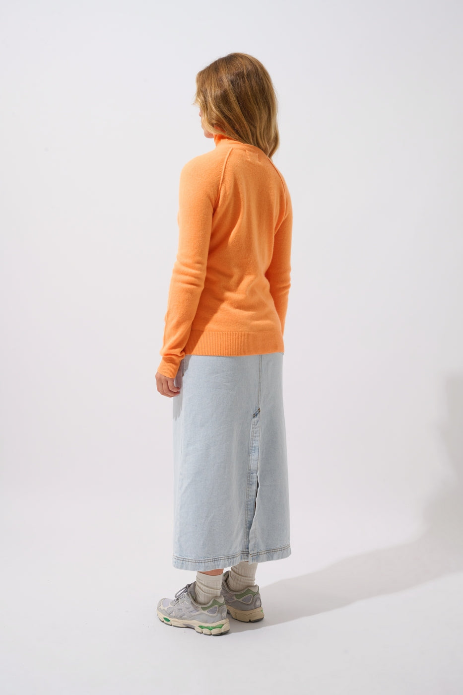 Round-Neck Jumper - Etret - Clementine