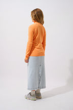 Round-Neck Jumper - Etret - Clementine