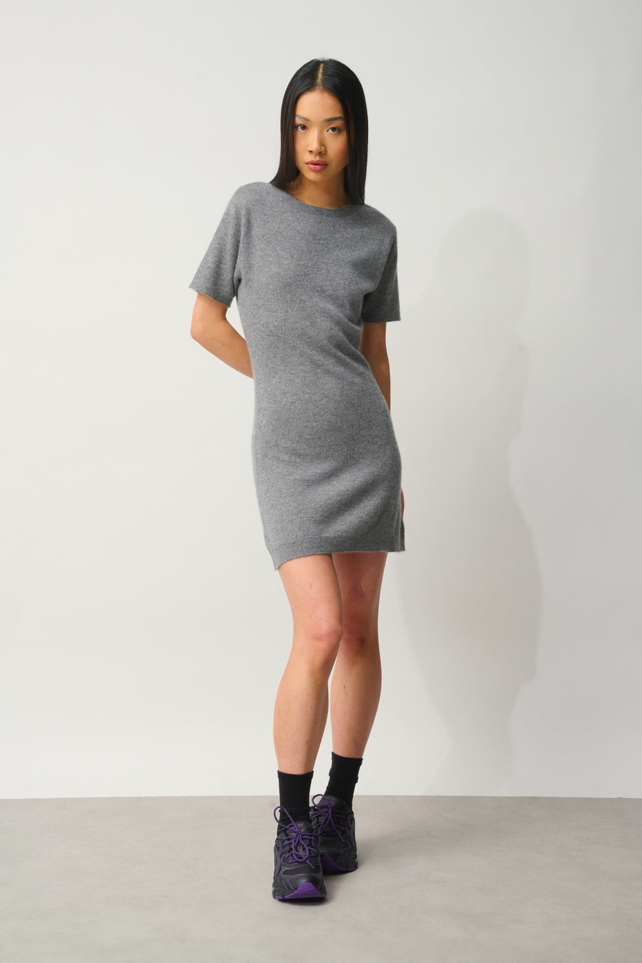 Robe Col Rond Sans Manches - Lynn - Marron