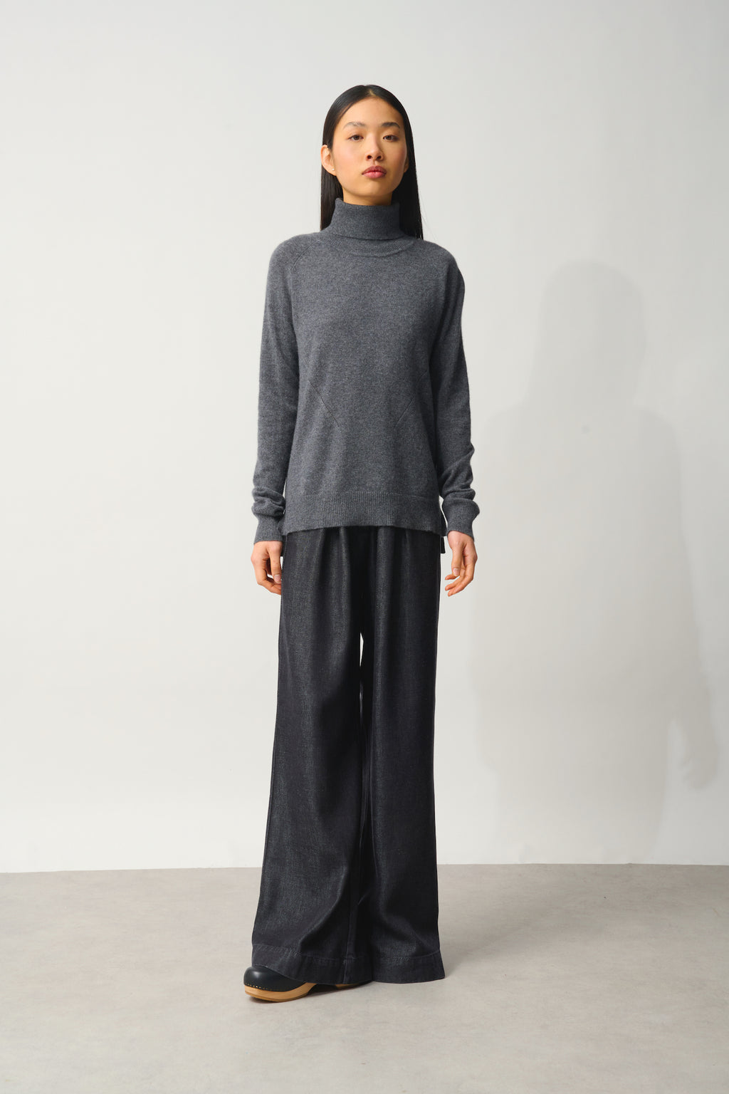 Pull Col Roulé - Madeline - Anthracite Chiné
