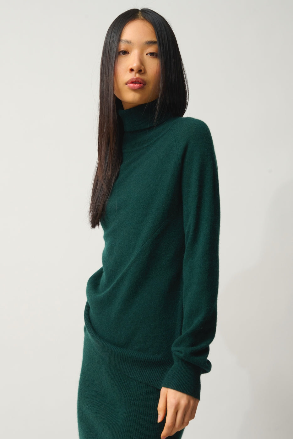 Roll-Neck Jumper - Madeline - Cypress