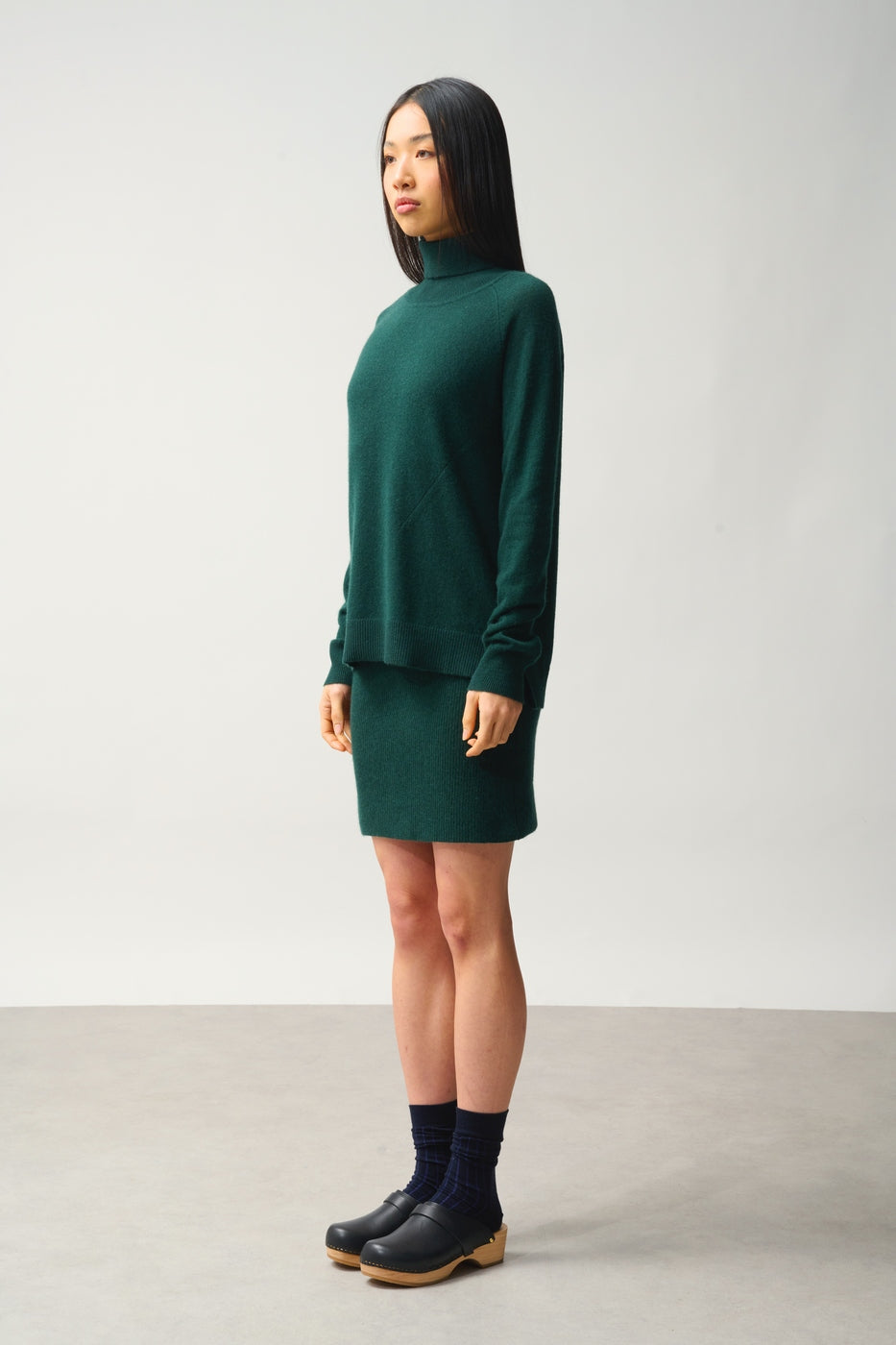Roll-Neck Jumper - Madeline - Cypress