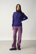 Pull Col Roulé - Roxane - Purple