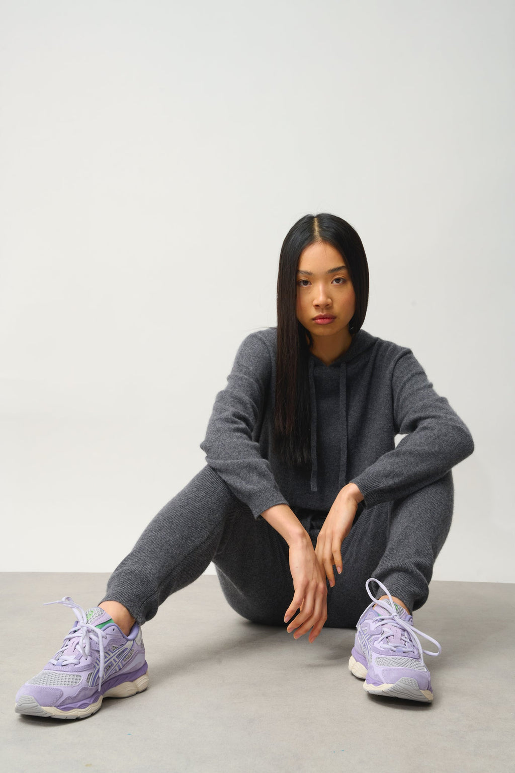 Jogging - 100% Cachemire 2 Fils - Anthracite Chiné