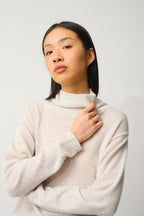 Bénitier Roll-Neck Jumper - Cheviot - Pearl Grey Marl