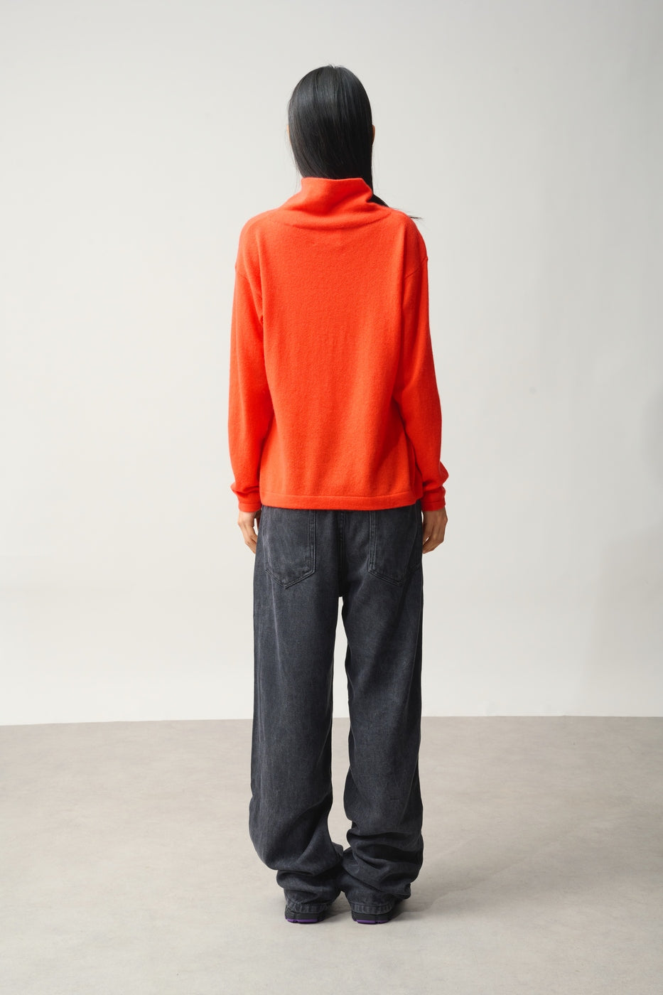 Pull Col Montant Bénitier - Cheviot - Orange