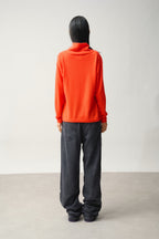 Pull Col Montant Bénitier - Cheviot - Orange