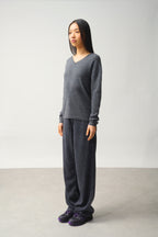 V-Neck Jumper 4-Ply - Doty - Grey