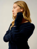 Milo 4-Ply Gloves - 100% Cashmere, 4-Ply - Navy - Unisex