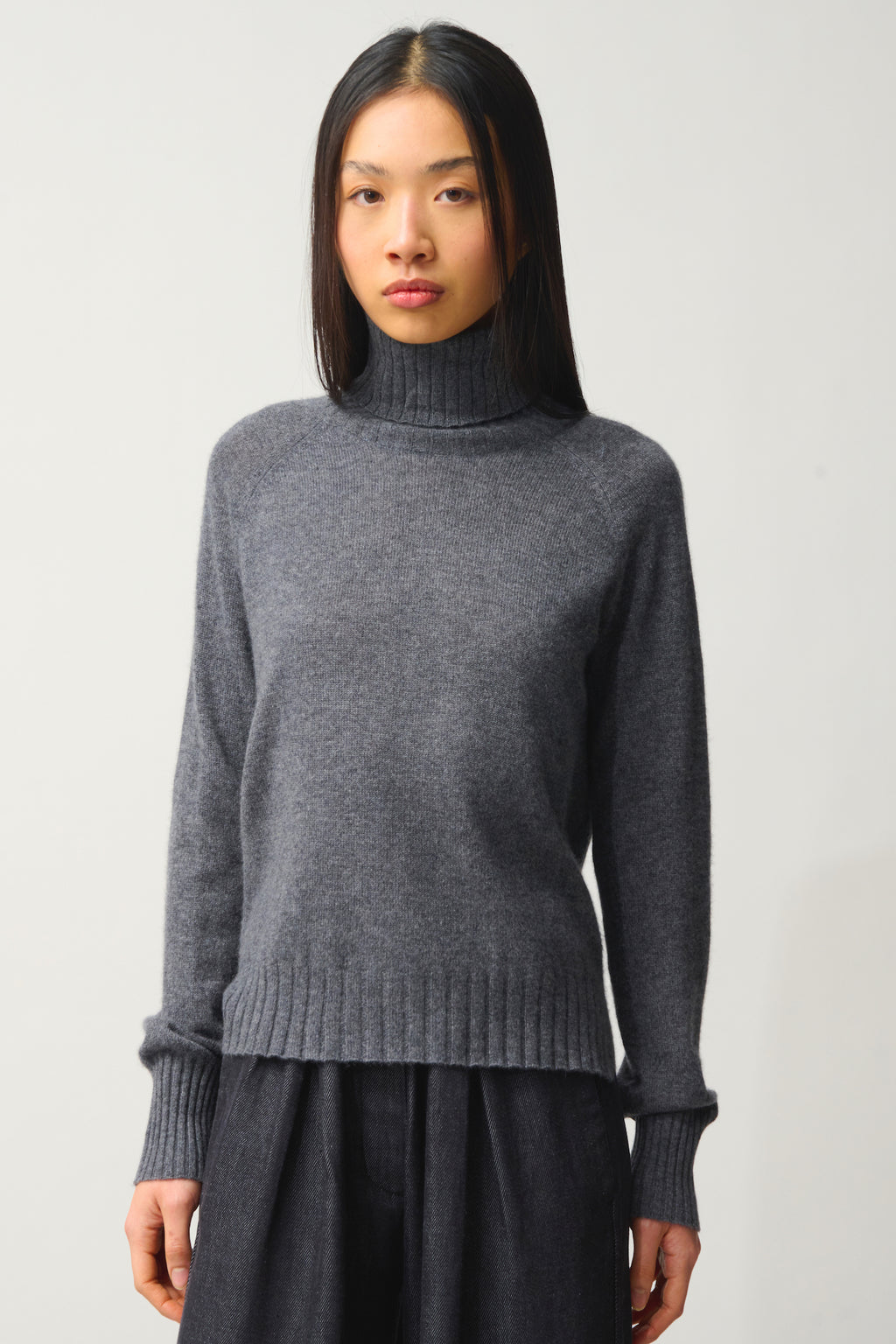 Pull Col Roulé - Cassy - Anthracite Chiné