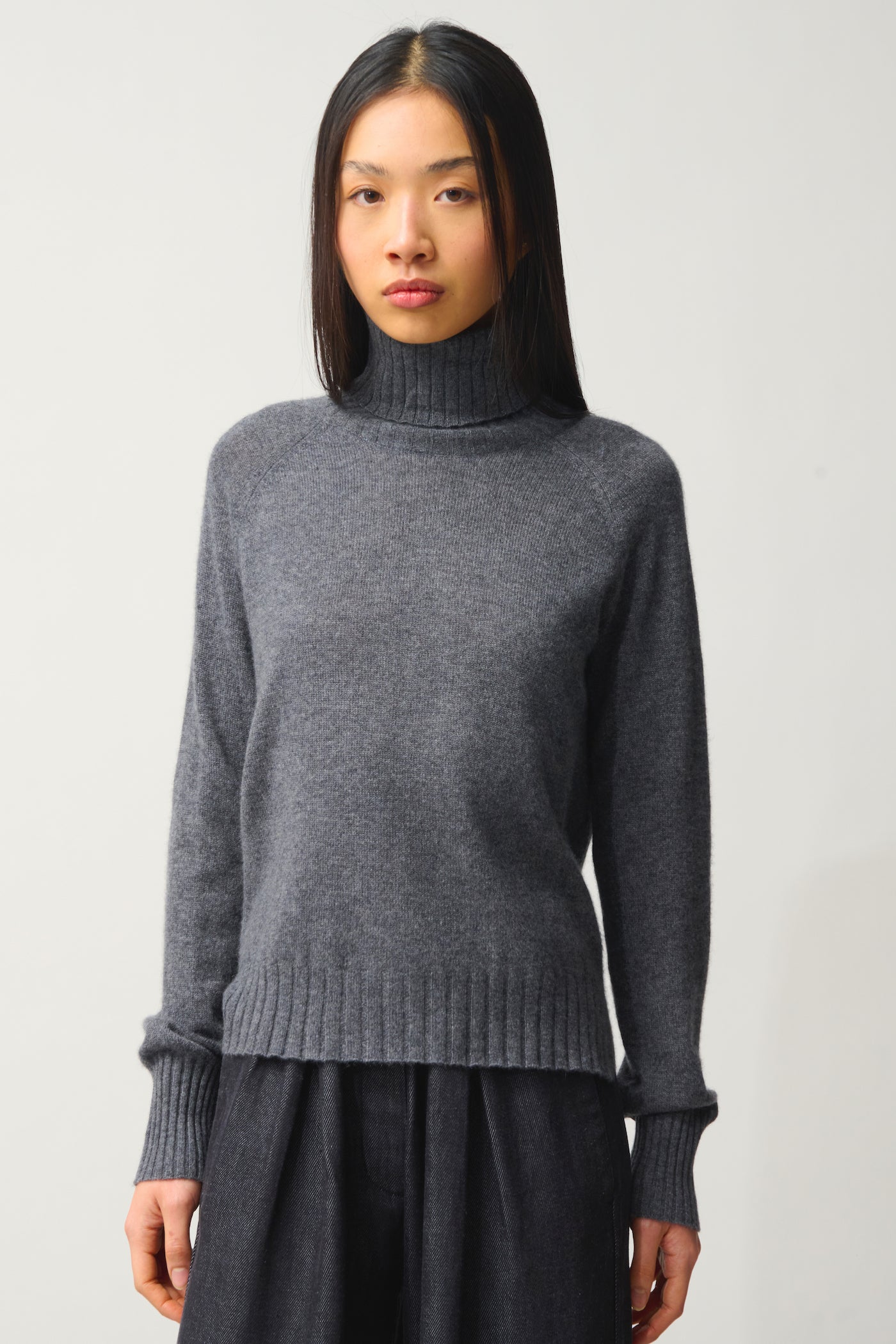 Pull Col Roulé - Cassy - Anthracite Chiné