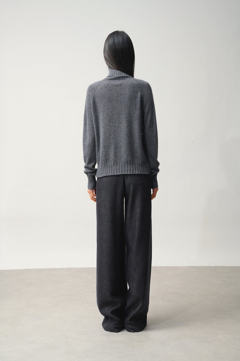 Pull Col Roulé - Cassy - Anthracite Chiné