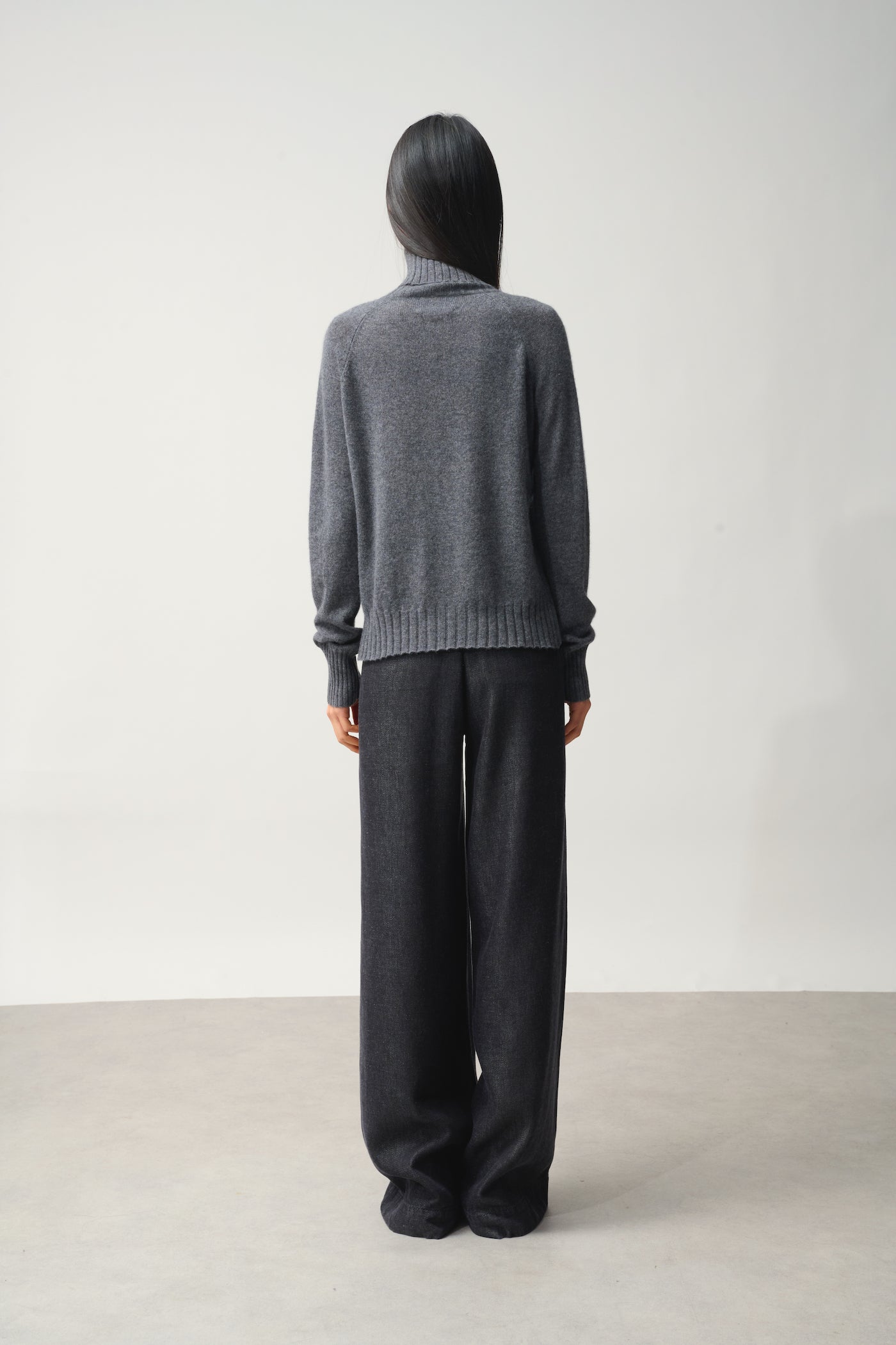 Pull Col Roulé - Cassy - Anthracite Chiné