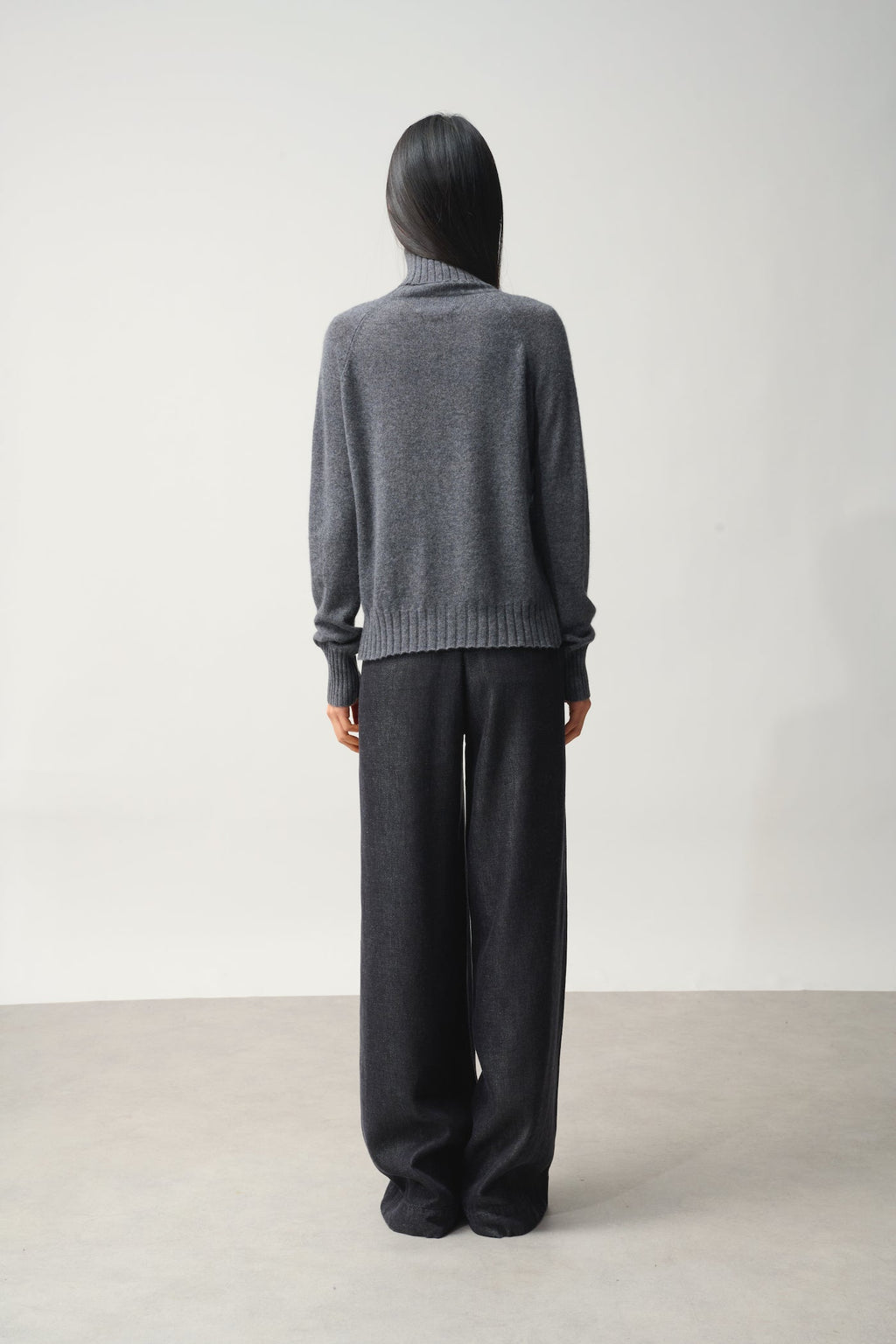 Pull Col Roulé - Cassy - Anthracite Chiné