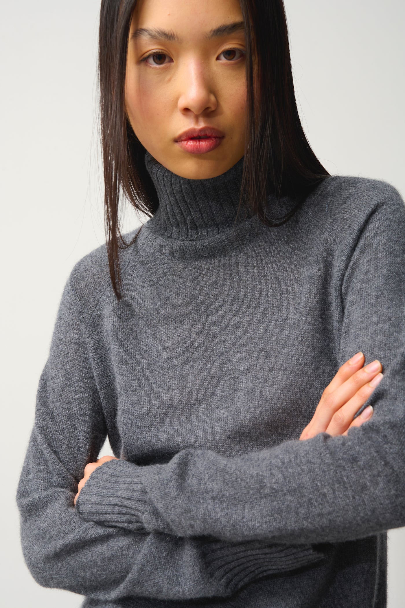 Pull Col Roulé - Cassy - Anthracite Chiné