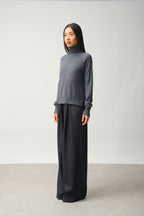 Pull Col Roulé - Cassy - Anthracite Chiné