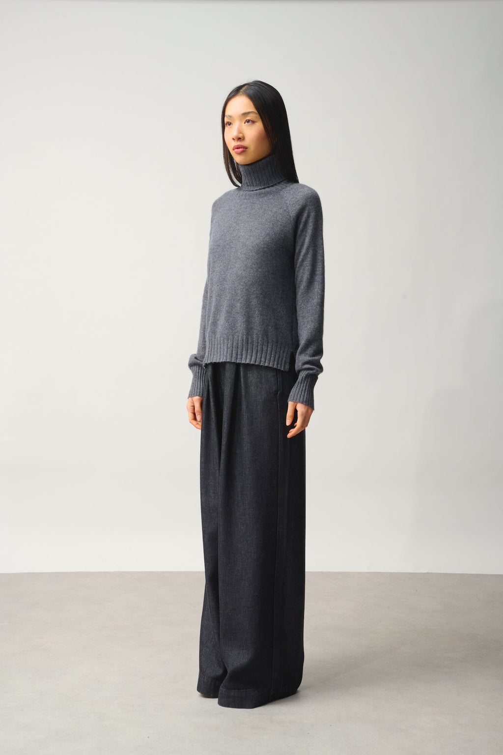 Pull Col Roulé - Cassy - Anthracite Chiné