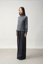 Pull Col Roulé - Cassy - Anthracite Chiné