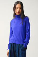 Pull Col Roulé - Cassy - Bleu