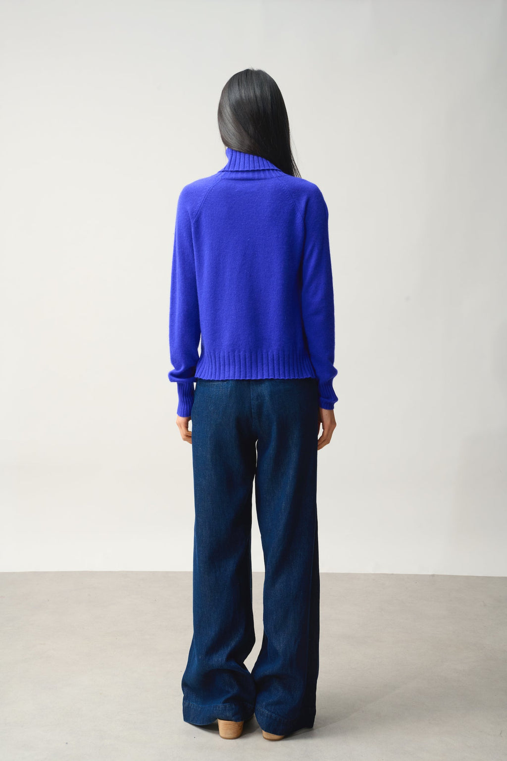 Pull Col Roulé - Cassy - Bleu