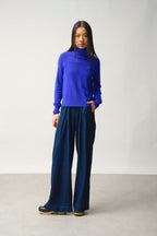 Pull Col Roulé - Cassy - Bleu