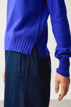 Pull Col Roulé - Cassy - Bleu