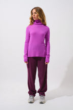 Pull Col Roulé - Fornet - Violet