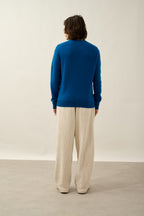Round-Neck Jumper - Aiglière - Marl Blue