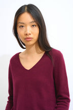 Pull Col V - Galise - Mûre