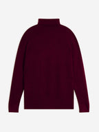 Martin 4-Ply Roll Neck Jumper - Blackberry