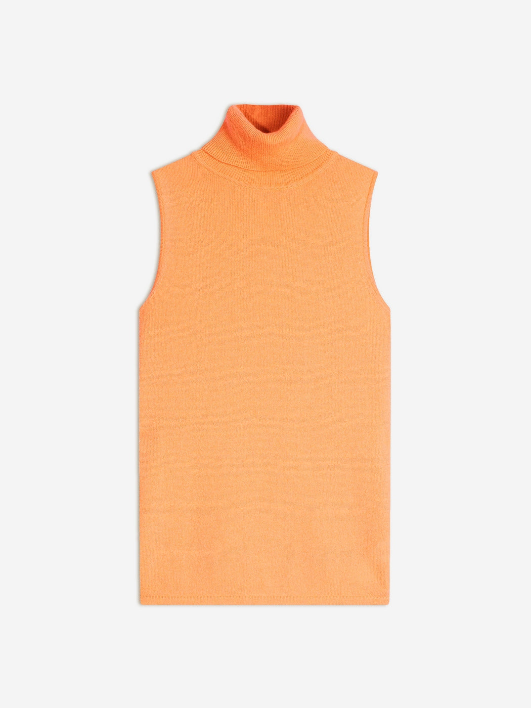 Pull Col Roulé Sans Manches - Capucin - Melon