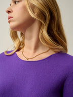 Epéna Crew Neck Jumper - 100% Cashmere, 2-Ply - Ultra Violet - Women