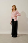 Round Neck Cardigan - Caron - Ballerine