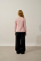 Round Neck Cardigan - Caron - Ballerine