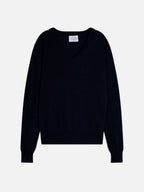V-Neck Jumper - Gardoria - Caviar