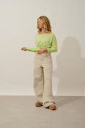 Batwing Jumper - Goléon - Lime Green