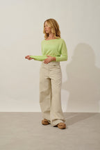 Batwing Jumper - Goléon - Lime Green