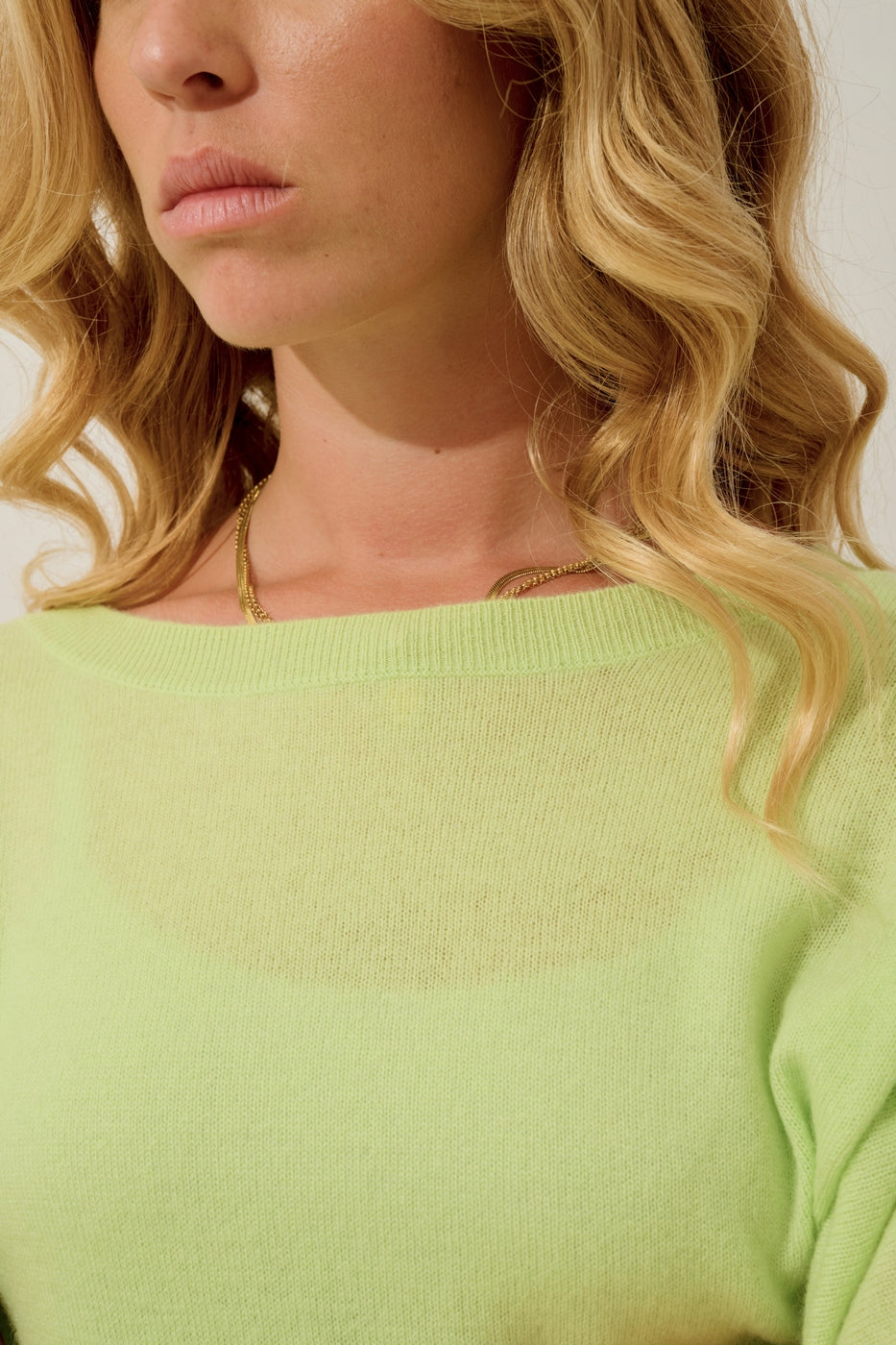 Batwing Jumper - Goléon - Lime Green
